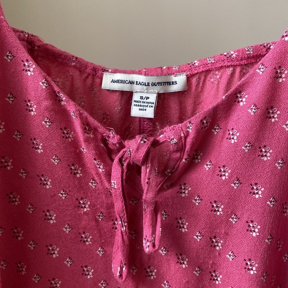 American Eagle Pink Patterned Mini Dress - S - Picture 3 of 6